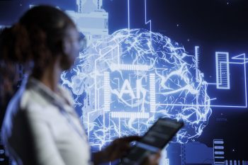 Computer scientist updating AI systems